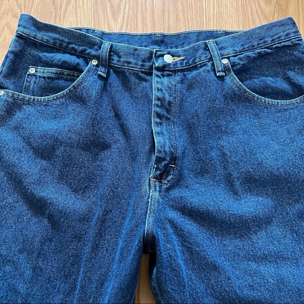 Wrangler Mens Relaxed Fit Blue Jean Size 38x30 - Picture 2 of 11